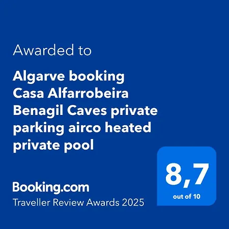 Algarve Casa Alfarrobeira Benagil Caves Private Parking Airco Heated Private Pool - Al *